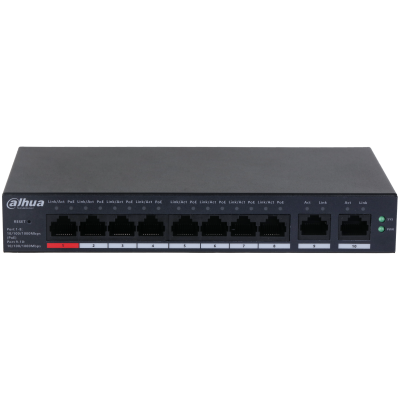 Switch PoE+ Dahua 8 Puertos Gigabit - Puerto Hi-PoE 60W (Total 96W) - Imagen 2