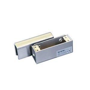 Soporte viajante para electrocerradura para instalación en puerta de vidrio sin marco