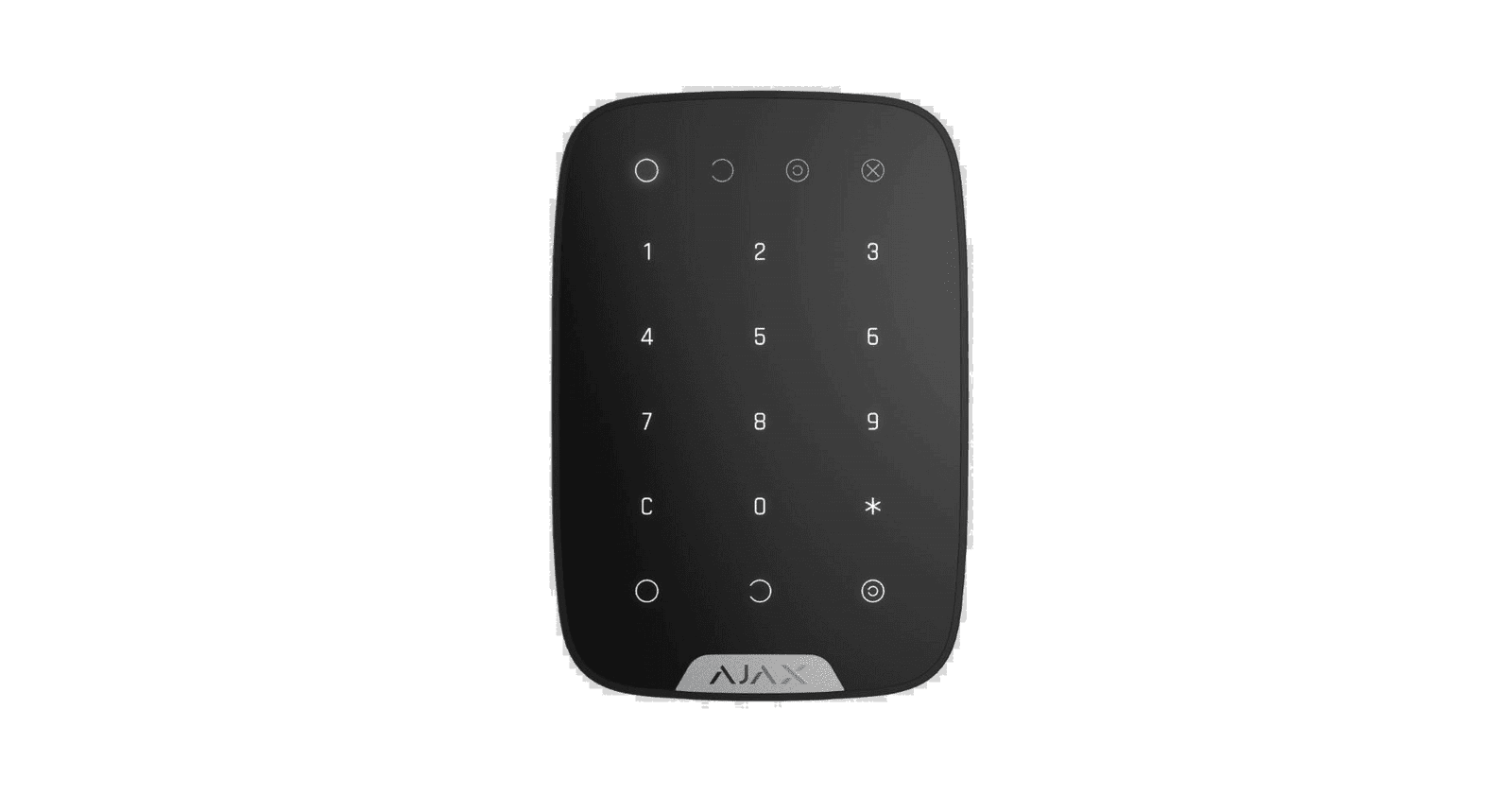 Teclado Táctil Inalámbrico Ajax KeyPad - Gestión de Armado y Desarmado Negro