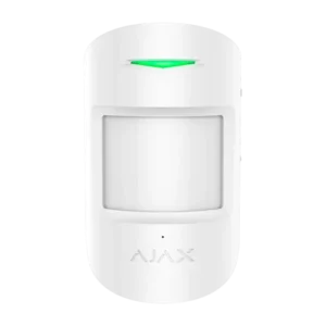Sensor Dual Ajax CombiProtect - Detector de Movimiento y Rotura de Vidrio Blanco