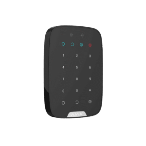 Teclado Táctil Ajax KeyPad Plus - Lector de Tarjetas y Llaveros Cifrados Negro