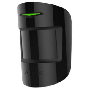 Detector de Movimiento Dual Ajax (PIR + Microondas) - Ideal para Chimeneas/AC Negro