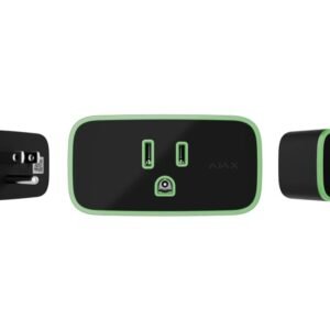 Enchufe Inteligente tipo B Ajax Socket - Monitor de Consumo y Control Remoto Negro