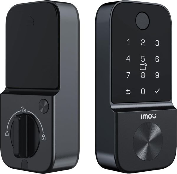 Cerradura inteligente Wi-Fi teclado Touch, 50 huellas, tarjetas Mifare, funciona con Alexa, Google