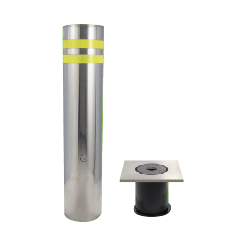 Bolardo extraíble diámetro 168 mm altura desde el suelo 600 mm incluye BOL1168-R y clave