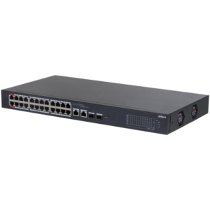 Switch Administrable Dahua 24 Puertos PoE + 2 SFP Gigabit (240W)