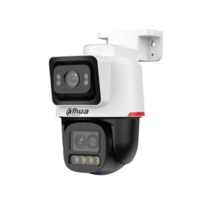 Cámara IP dual 4MP Fijo y 2MP Varifocal PTZ WizSense con IA Audio bidireccional