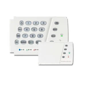 Teclado LED Cableado Paradox K10 - 10 Zonas para Sistemas de Alarma