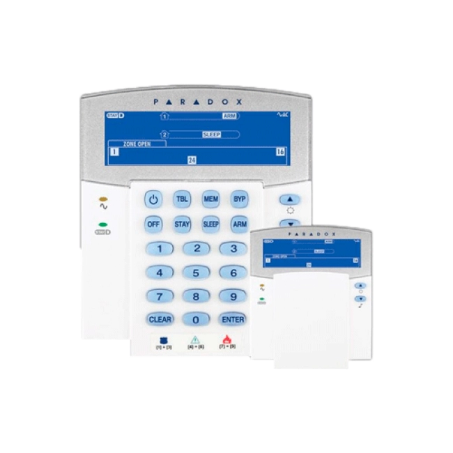 Teclado LCD Inalámbrico Paradox 32 Zonas (Inglés) - Para Magellan y Spectra