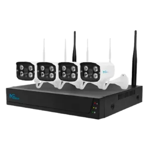 Kit NVR 4 canales + 4 cámaras tipo bala 1 SATA IP66