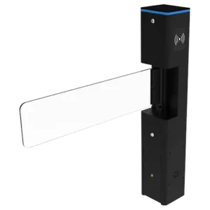 Barrera abatible una línea de acceso brazo vidrio 110/220VAC sin lectoras ni controladoras
