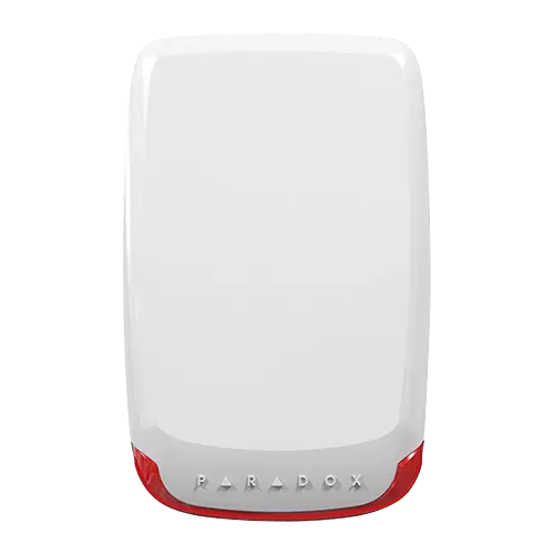 Sirena Inalámbrica de Exterior Paradox 100dB - Luz Estroboscópica y Baterías