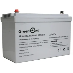 Batería de Litio 100Ah 12.8V Monoblock GreenPoint