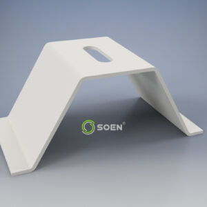 Anclaje tipo platina para cubiertas trapezoidales SOEN, vista frontal