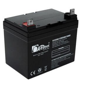 Batería Ciclo profundo AGM 12V 55Ah Netion de 55 Ah, vista frontal