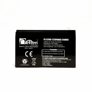Batería Ciclo profundo AGM 12V 9Ah Netion de 9 Ah, vista frontal