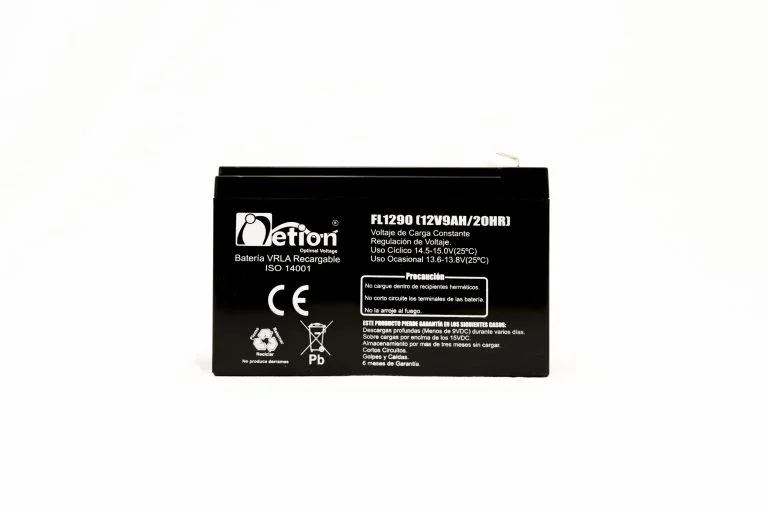 Batería Ciclo profundo AGM 12V 9Ah Netion de 9 Ah, vista frontal