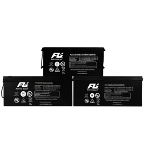 Batería GEL ciclo profundo 12V 200Ah Powest / Fulibattery de 200 Ah, vista frontal
