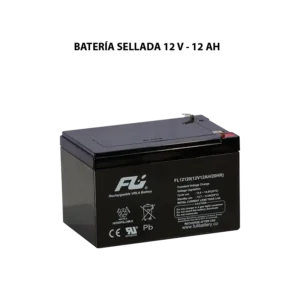 Batería sellada serie GS 12V 12Ah Powest / Fulibattery de 12 Ah, vista frontal
