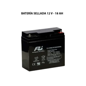 Batería sellada serie GS 12V 18Ah Powest / Fulibattery de 18 Ah, vista frontal