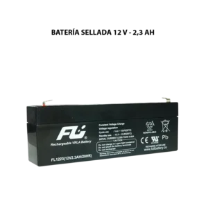 Batería sellada serie GS 12V 2.3Ah Powest / Fulibattery de 2.3 Ah, vista frontal