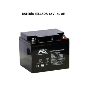 Batería sellada serie GS 12V 40Ah Powest / Fulibattery de 40 Ah, vista frontal