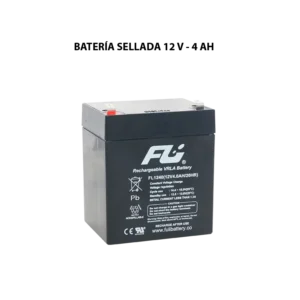 Batería sellada serie GS 12V 4Ah Powest / Fulibattery de 4 Ah, vista frontal