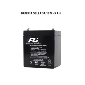 Batería sellada serie GS 12V 5Ah Powest / Fulibattery de 5 Ah, vista frontal