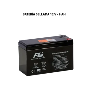 Batería sellada serie GS 12V 9Ah Powest / Fulibattery de 9 Ah, vista frontal