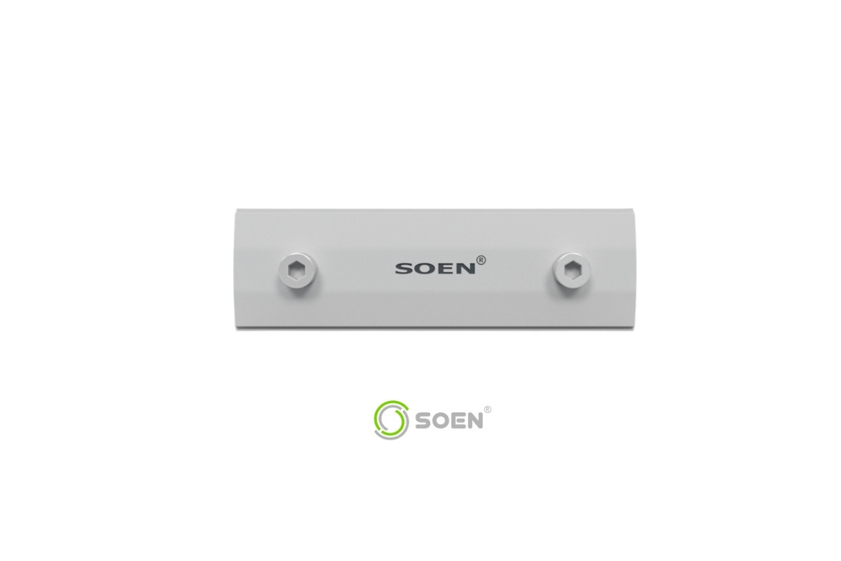 Conector de riel B2 (Rail Connector) 150 mm SOEN, vista posterior