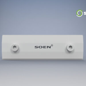 Conector de riel B2 (Rail Connector) 150 mm SOEN, vista frontal