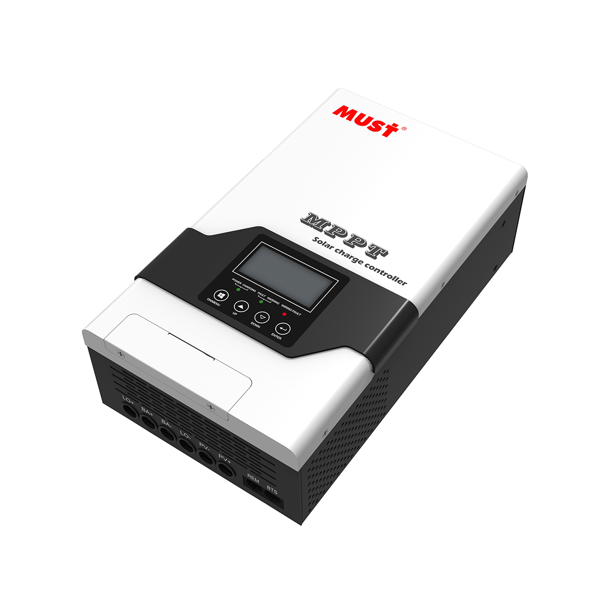 Controlador solar MPPT 100A Must de 100 A, vista frontal
