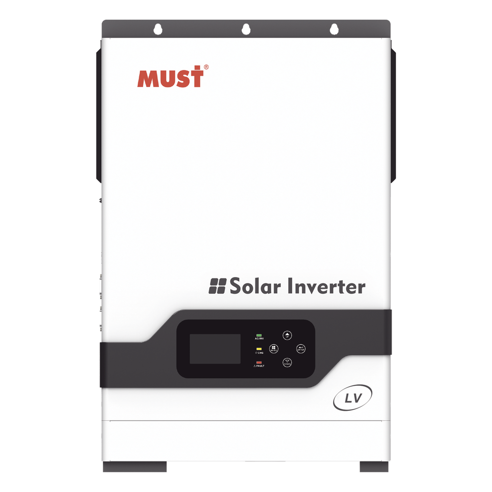 Inversor híbrido off-grid monofásico 1kW PV18-1012 LV Must de 1 kW, detalle de conexiones