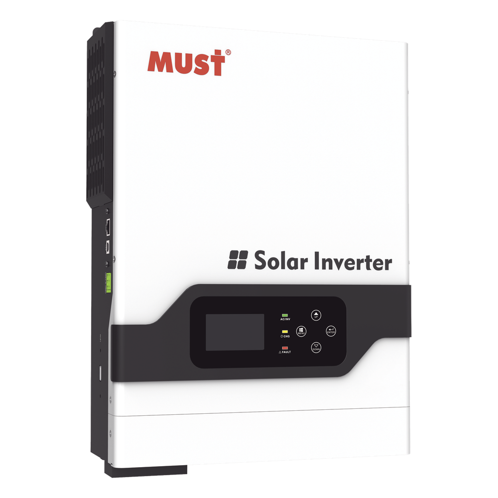 Inversor híbrido off-grid monofásico 2kW PV18-2024 LV Must de 2 kW, vista frontal