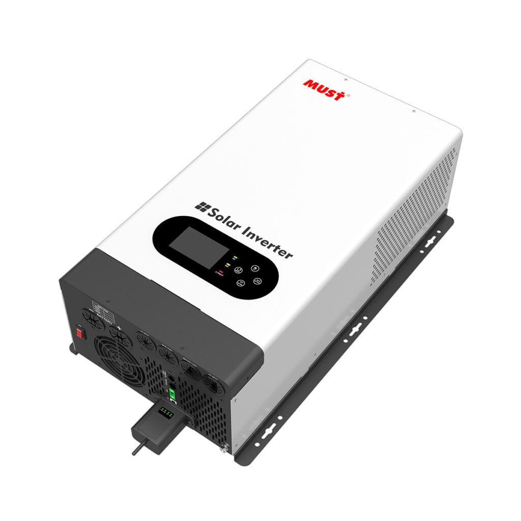 Inversor híbrido off-grid monofásico 3kW PV29-3048-LHP Must de 3 kW, vista lateral