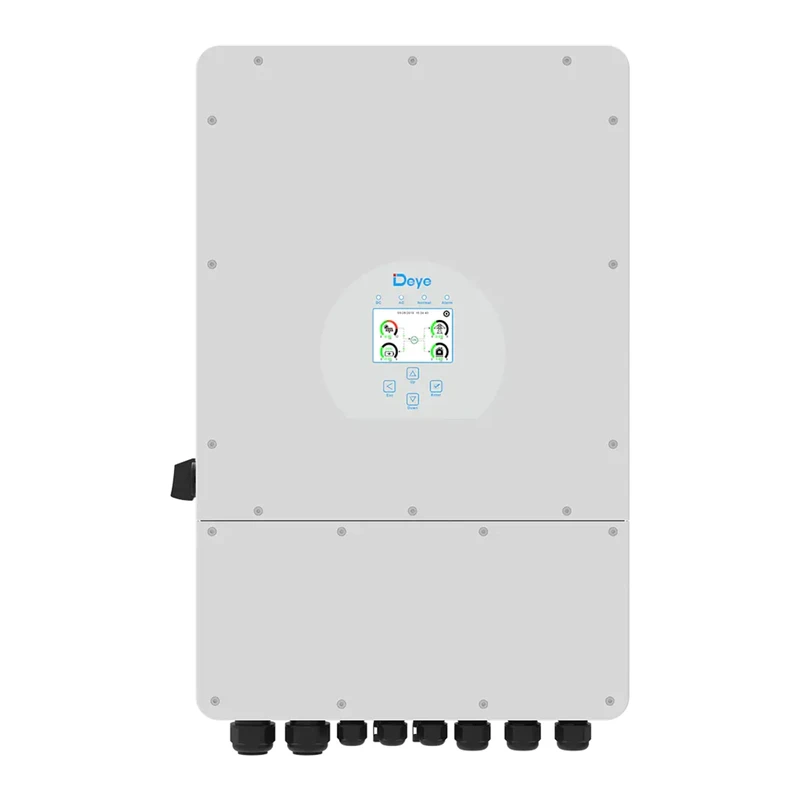 Inversor on-grid bifásico 10kW HNS10000TL Deye de 10 kW, detalle de conexiones