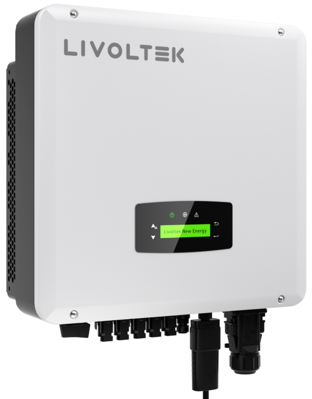 Inversor on-grid trifásico 25kW GT3-25KL-T Deye de 25 kW, vista frontal