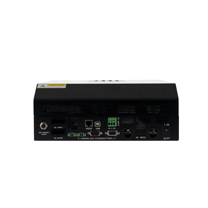Inversor solar All in One 3kVA on-grid Powest de 3 kW, vista posterior