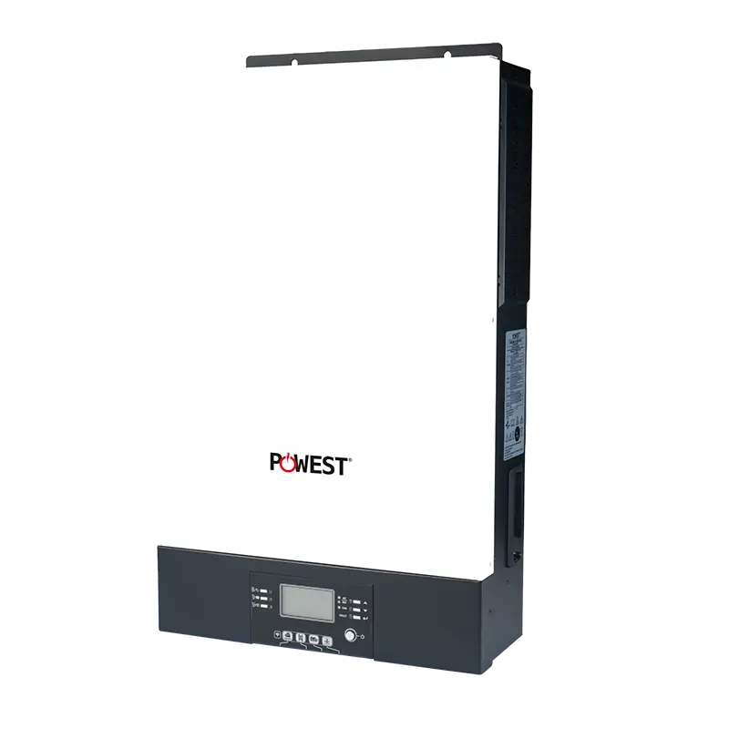 Inversor solar All in One 6kVA on-grid Powest de 6 kW, vista posterior