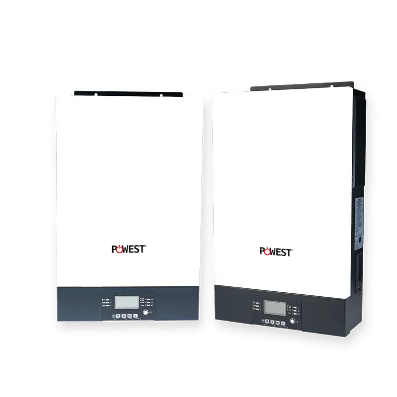 Inversor solar All in One 6kVA on-grid Powest de 6 kW, pantalla y controles