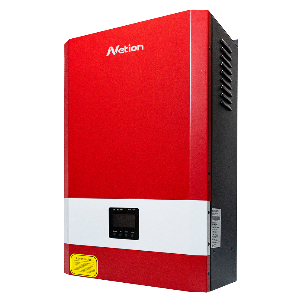 Inversor solar off-grid baja frecuencia 2000W · 24V Netion de 2 kW, vista frontal