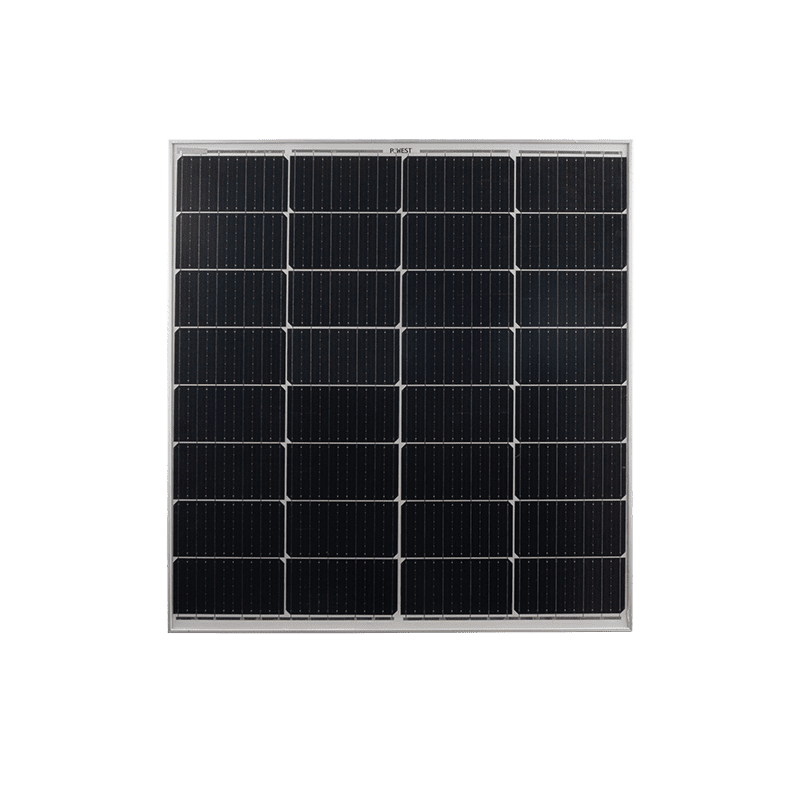 Panel solar monocristalino 120W Powest de 120 W, vista frontal
