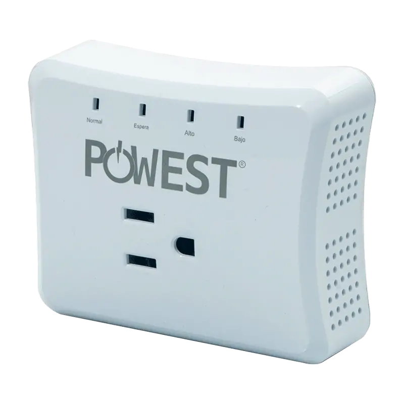 Protector de voltaje AIRMATIC Powest, vista lateral