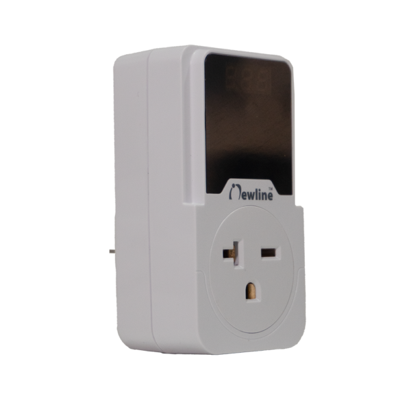 Protector de voltaje AIRPRO 220V LCD Netion, vista lateral