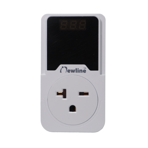 Protector de voltaje AIRPRO 220V LCD Netion, vista frontal