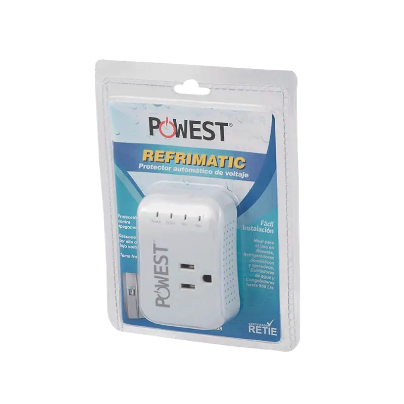 Protector de voltaje REFRIMATIC Powest, vista lateral
