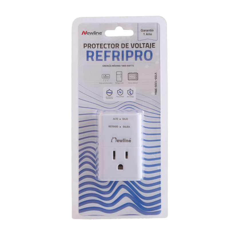 Protector de voltaje REFRIPRO 120V Netion, vista posterior