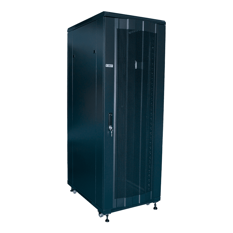 Racks de piso y pared 19", gabinetes y Data Center modular Powest, vista lateral