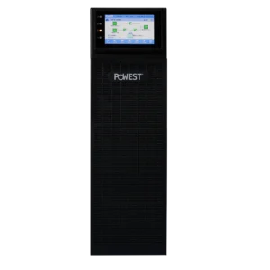 Regulador de voltaje AVR 2200VA Powest de 2,2 kW, vista frontal