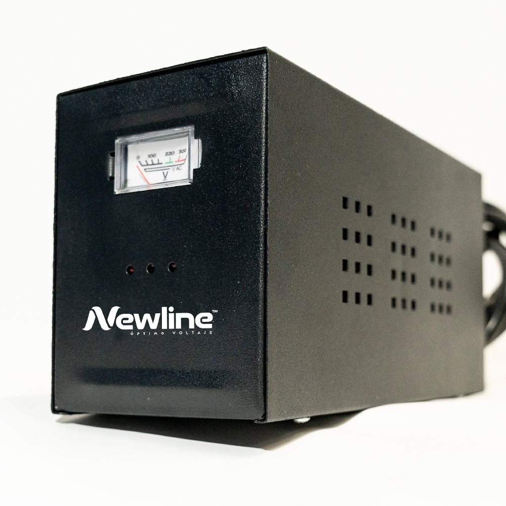 Regulador de voltaje NL 3kVA Netion de 3 kW, vista frontal